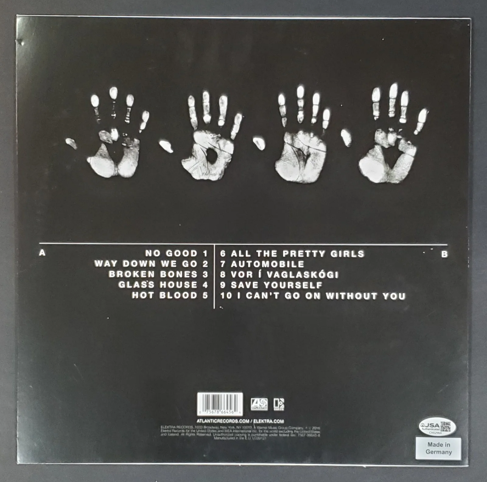 KALEO BAND SIGNED A/B VINYL LP RECORD ALBUM W/JSA CERT JJ JULIUSSON, image 2