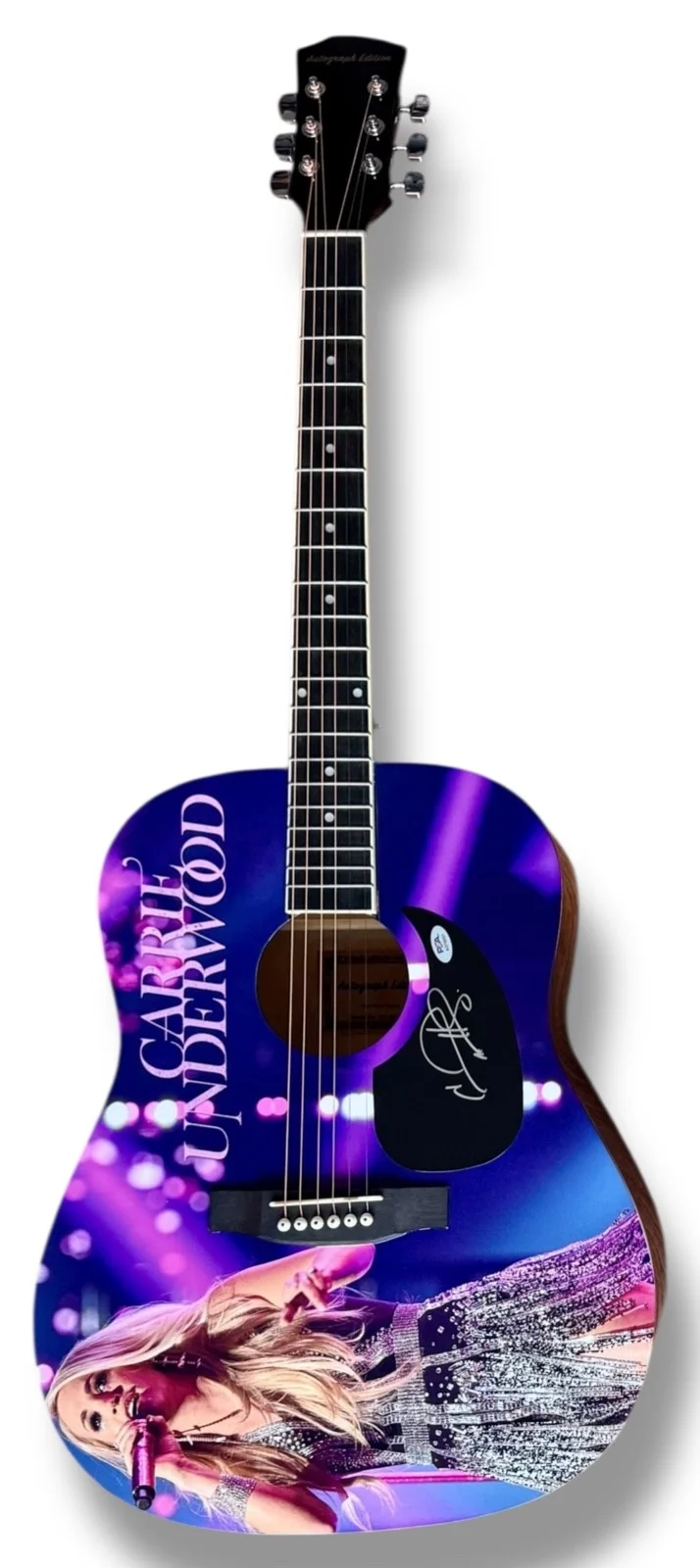 Carrie Underwood Signed Guitar Custom Graphics PSA/DNA COA Before He Cheats, image 3
