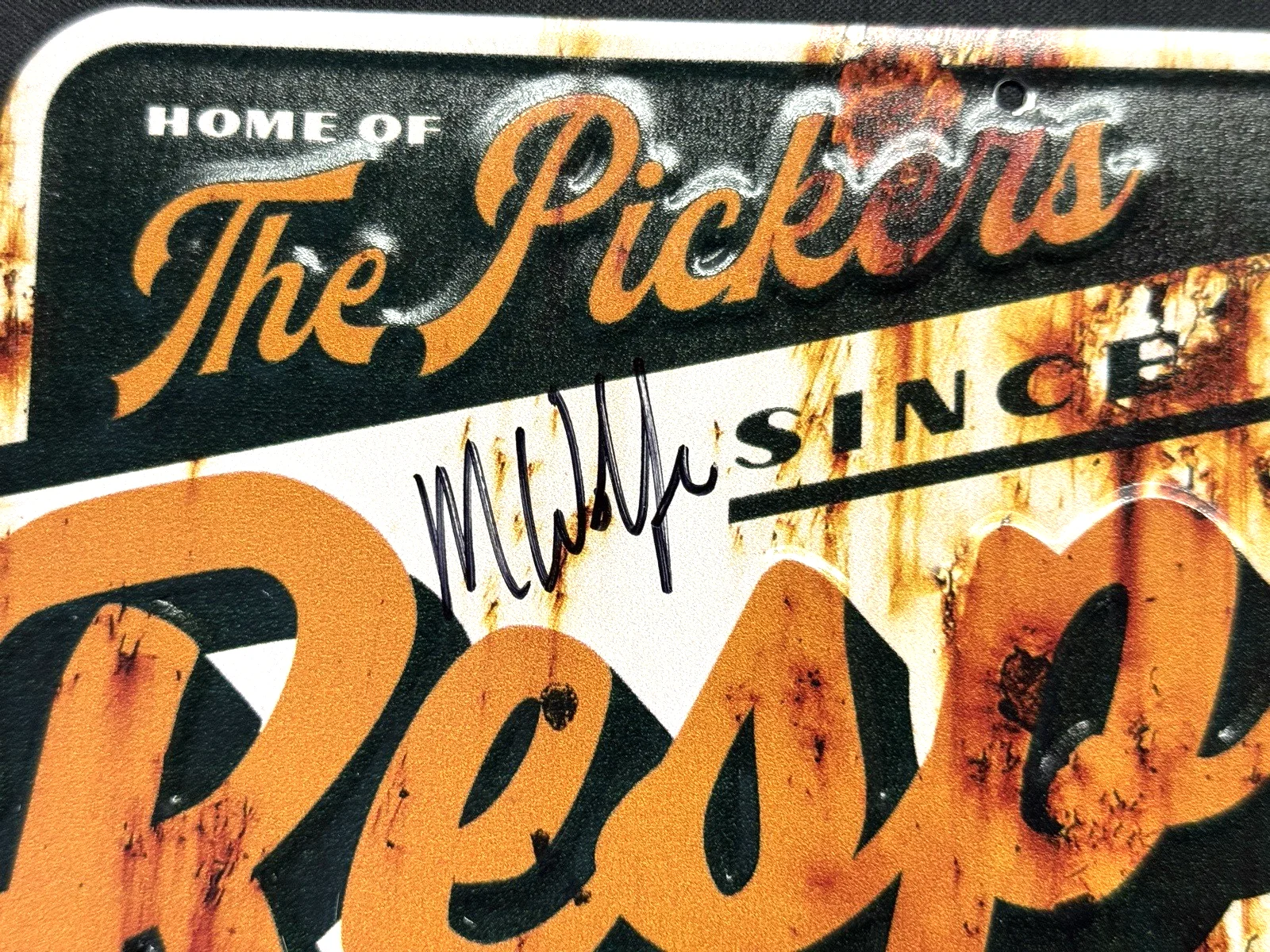 Mike Wolfe — Mike Wolfe American Pickers Antique Archaeology Autograph Sign Respect the Rust, изображение 2