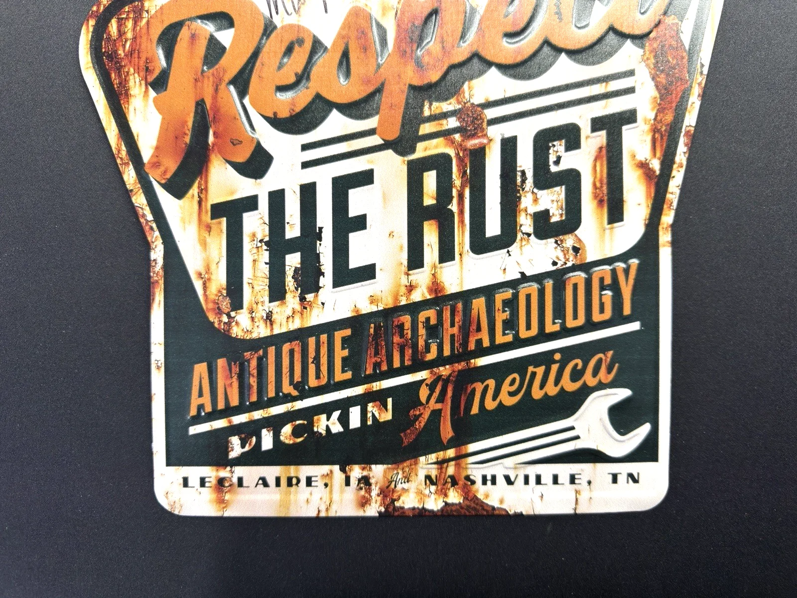 Mike Wolfe — Mike Wolfe American Pickers Antique Archaeology Autograph Sign Respect the Rust, изображение 4