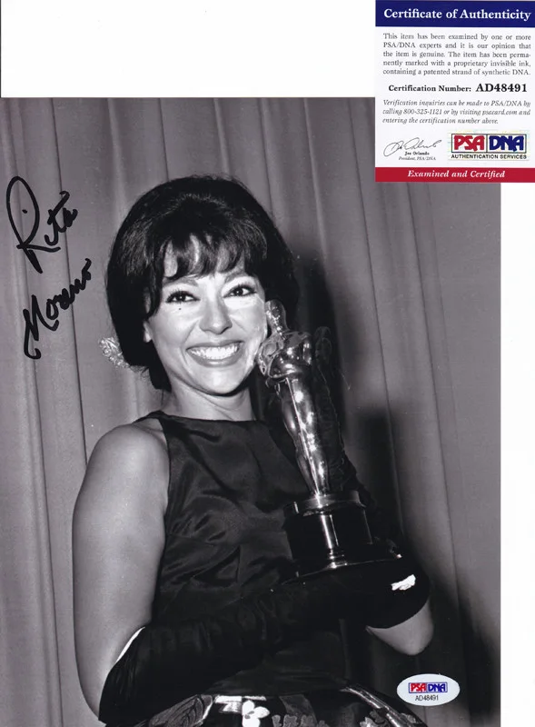 Rita Moreno — Rita Moreno West Side Story Signed Autograph 8x10 Photo PSA/DNA COA #2
