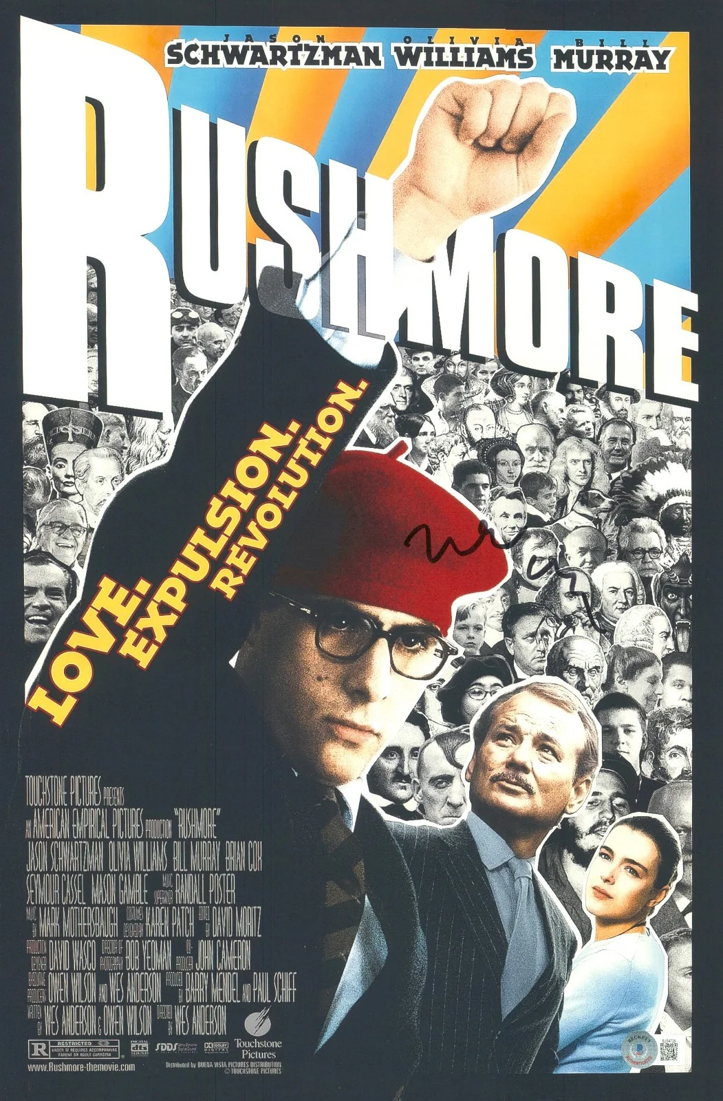 Wes Anderson — Wes Anderson Signed Autograph Rushmore 12X18 Photo Beckett BAS