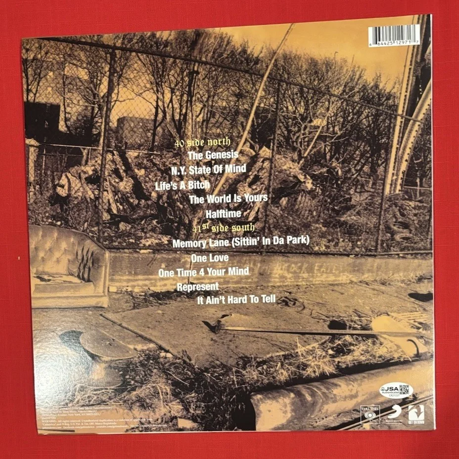 NAS Hip Hop ILLMATIC Vinyl Album Music Autographed Signed JSA, изображение 2