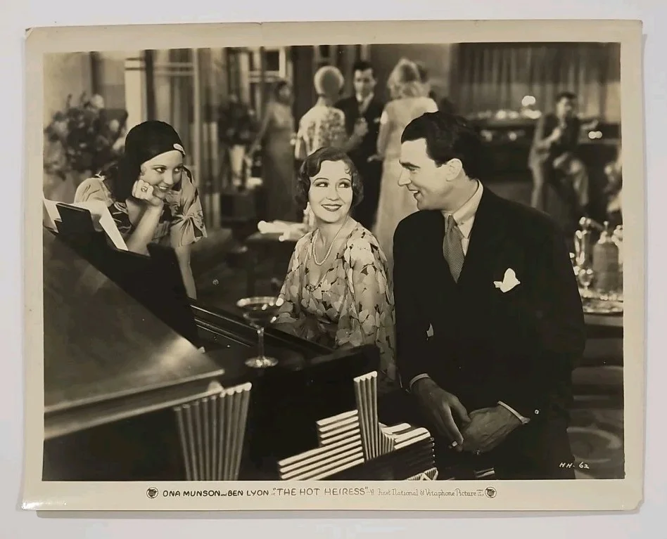 Ona Munson — 1931 THE HOT HEIRESS ONA MUNSON SIGNED 8x10 MOVIE STILL PHOTO PRE-CODE ERA