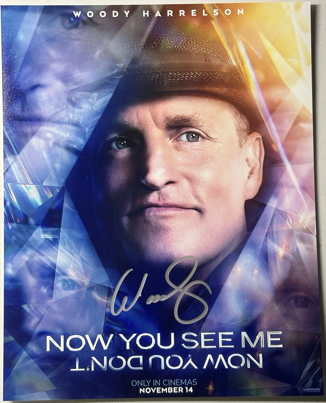 Woody Harrelson — Woody Harrelson Signed Photo, 8x10 With COA, Now You See Me Now You Don’t