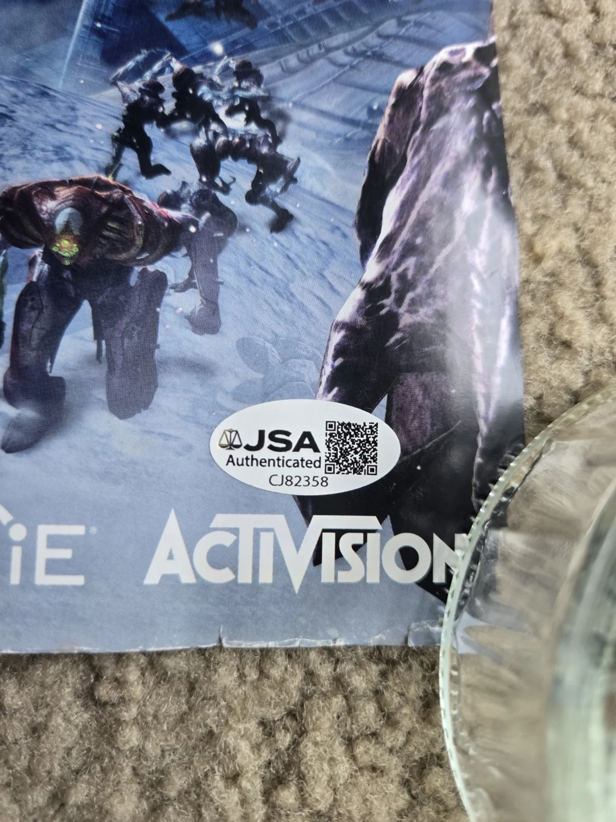 Gina Torres — Gina Torres SIGNED Destiny Mini Poster with Quote! Ikora Ray! JSA COA, изображение 3