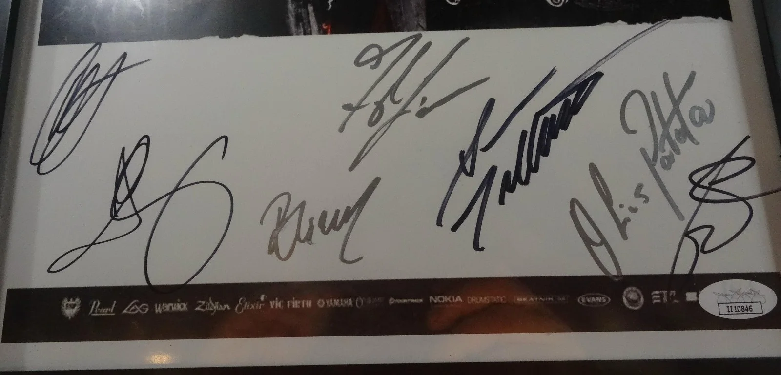 SIGNED KAMELOT W/ EPICA SIMONE SIMONS AUTOGRAPHED TOUR POSTER JSA COA # II10846, изображение 3