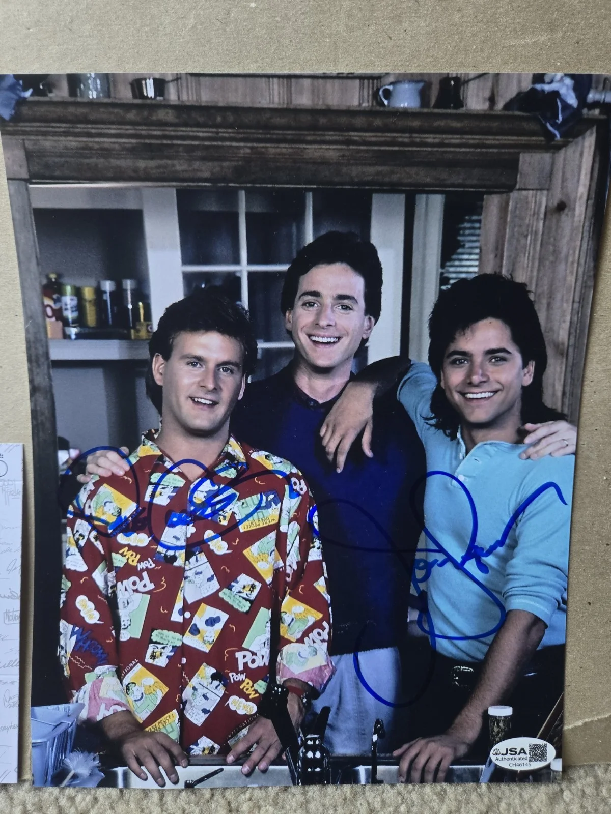 Dave Coulier — John Stamos & Dave Coulier DUAL SIGNED Full House 8x10 Photo! JSA COA