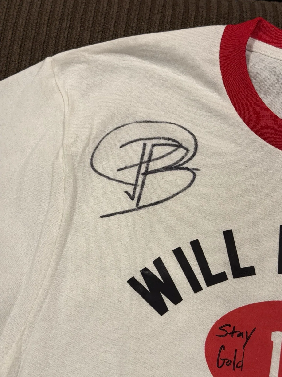 Brody Grant Signed Outsiders Replica Shirt Ponyboy Curtis Autograph Authentic, image 3