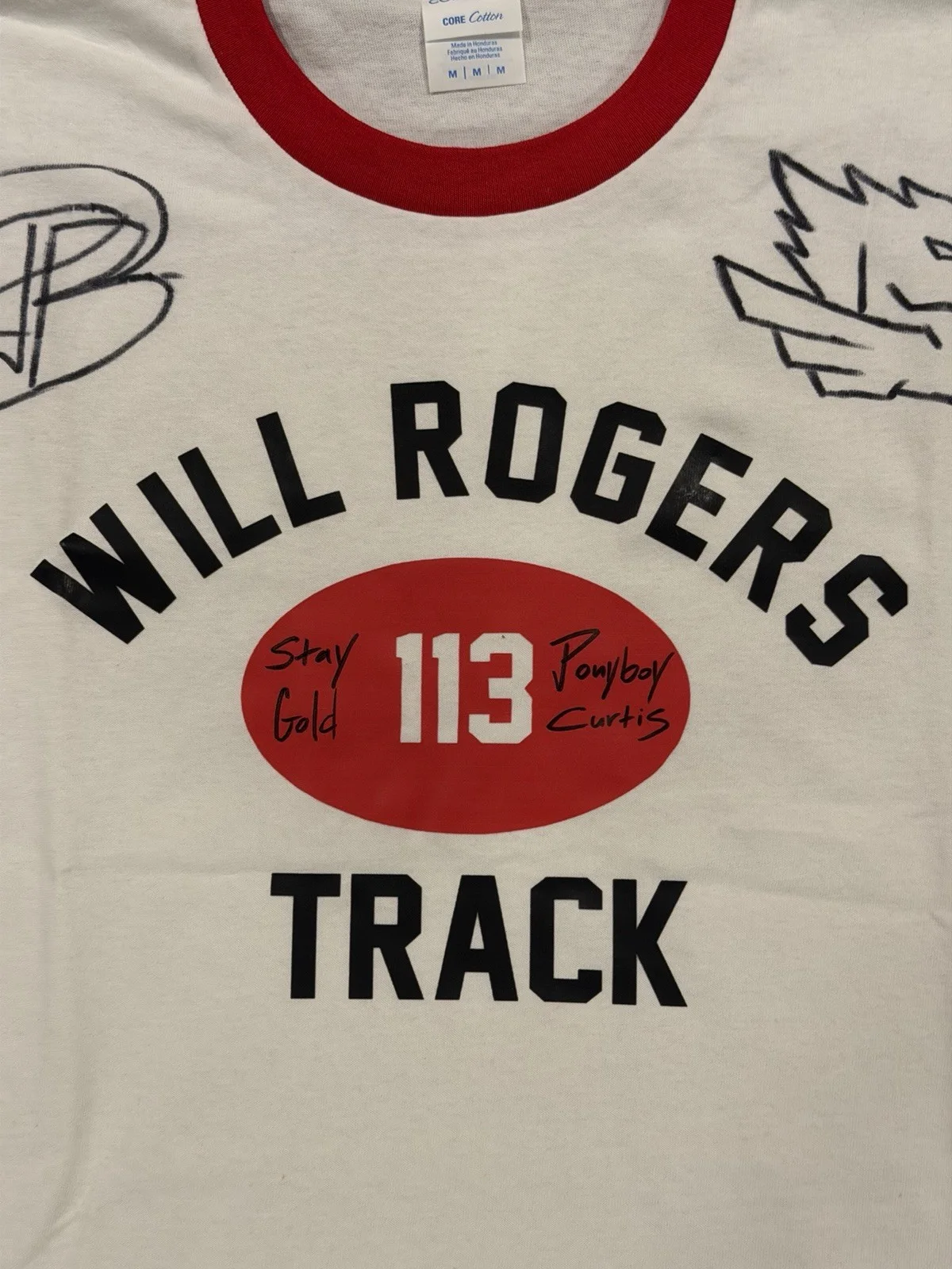 Brody Grant Signed Outsiders Replica Shirt Ponyboy Curtis Autograph Authentic, image 5