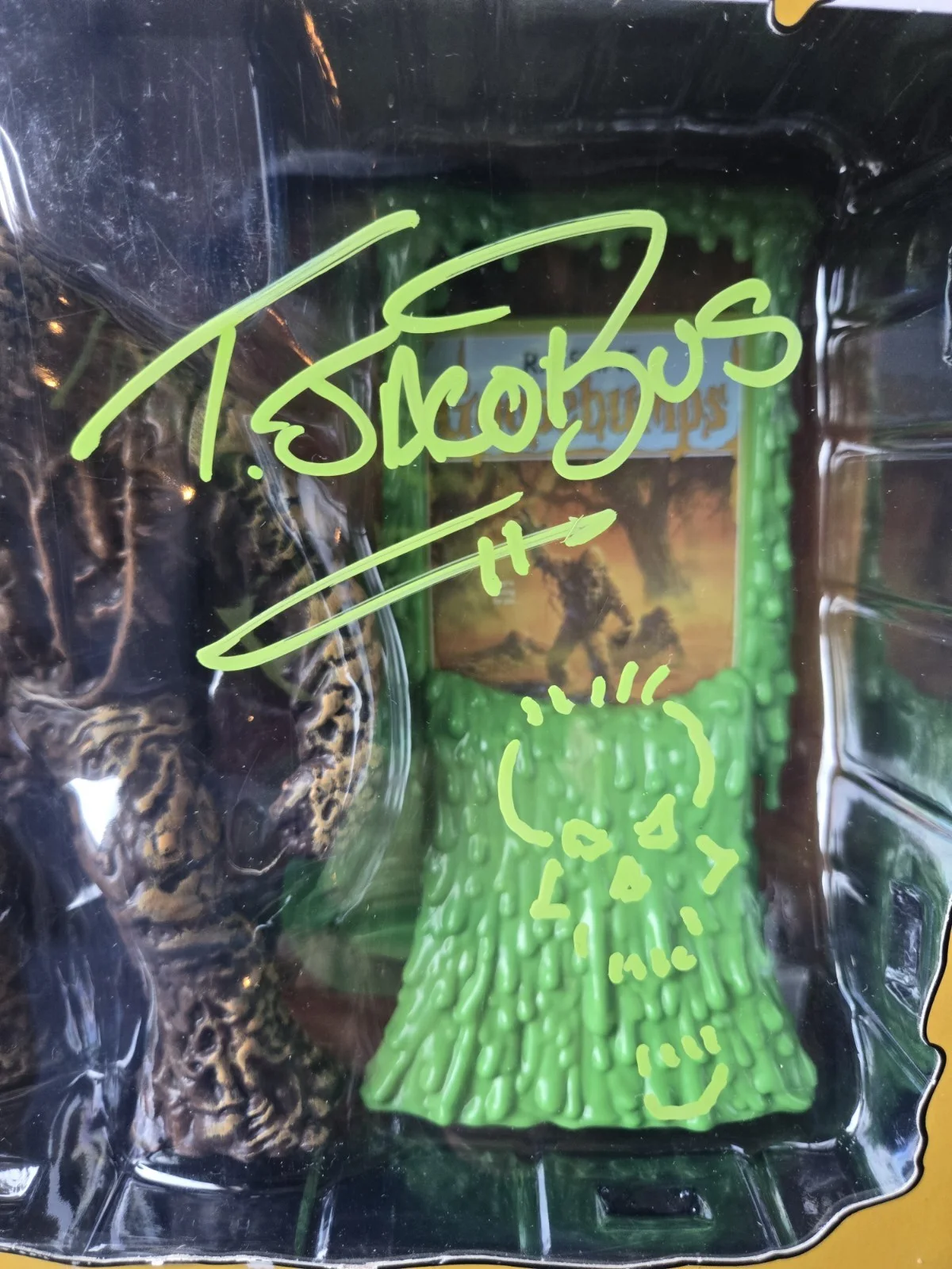 TIM JACOBUS — Tim Jacobus SIGNED Goosebumps Trick or Treat Studios Figure #2! SKETCH! JSA COA, изображение 2