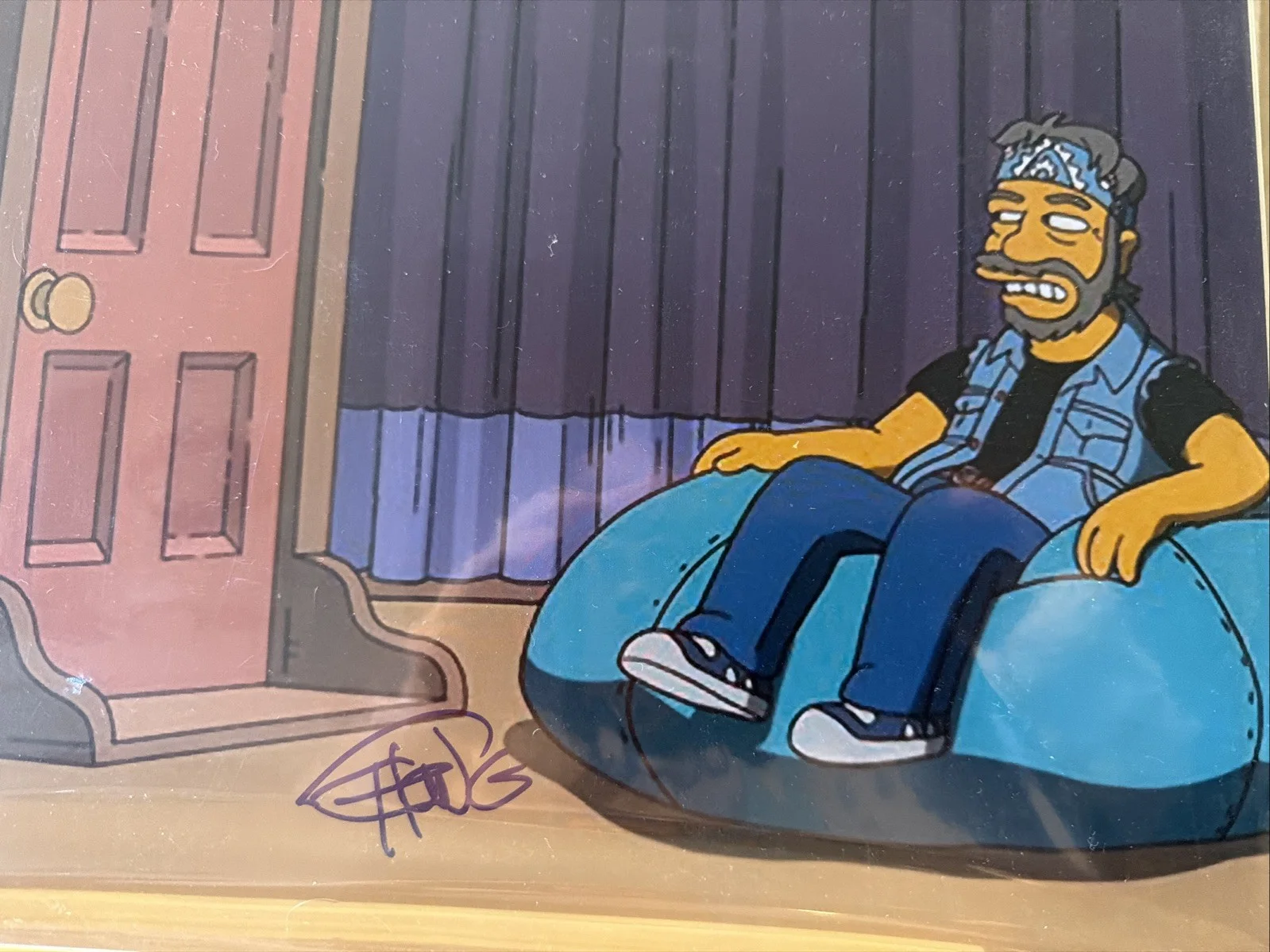 CHEECH & CHONG SIGNED “The Simpsons” 11X14 JSA Authentic, image 2