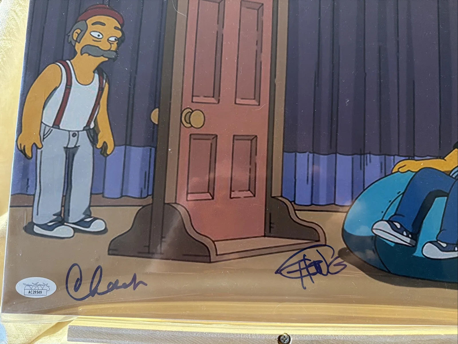 CHEECH & CHONG SIGNED “The Simpsons” 11X14 JSA Authentic, image 3