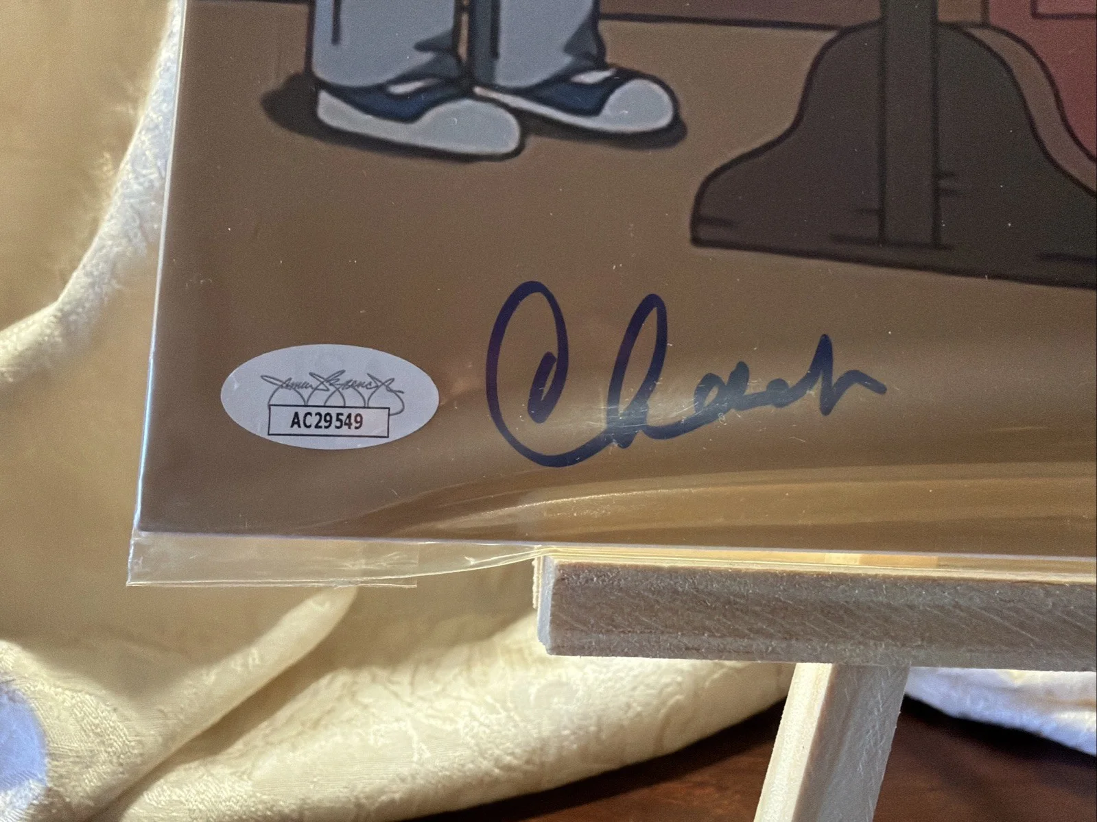 CHEECH & CHONG SIGNED “The Simpsons” 11X14 JSA Authentic, image 4
