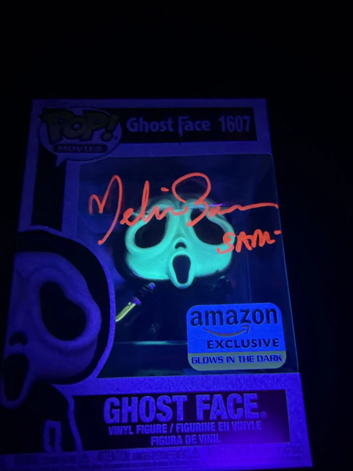 Melissa Barrera — Melissa Barrera Signed Ghostface Funko Pop #1607 Amazon Ex Glow GITD Scream JSA, image 2