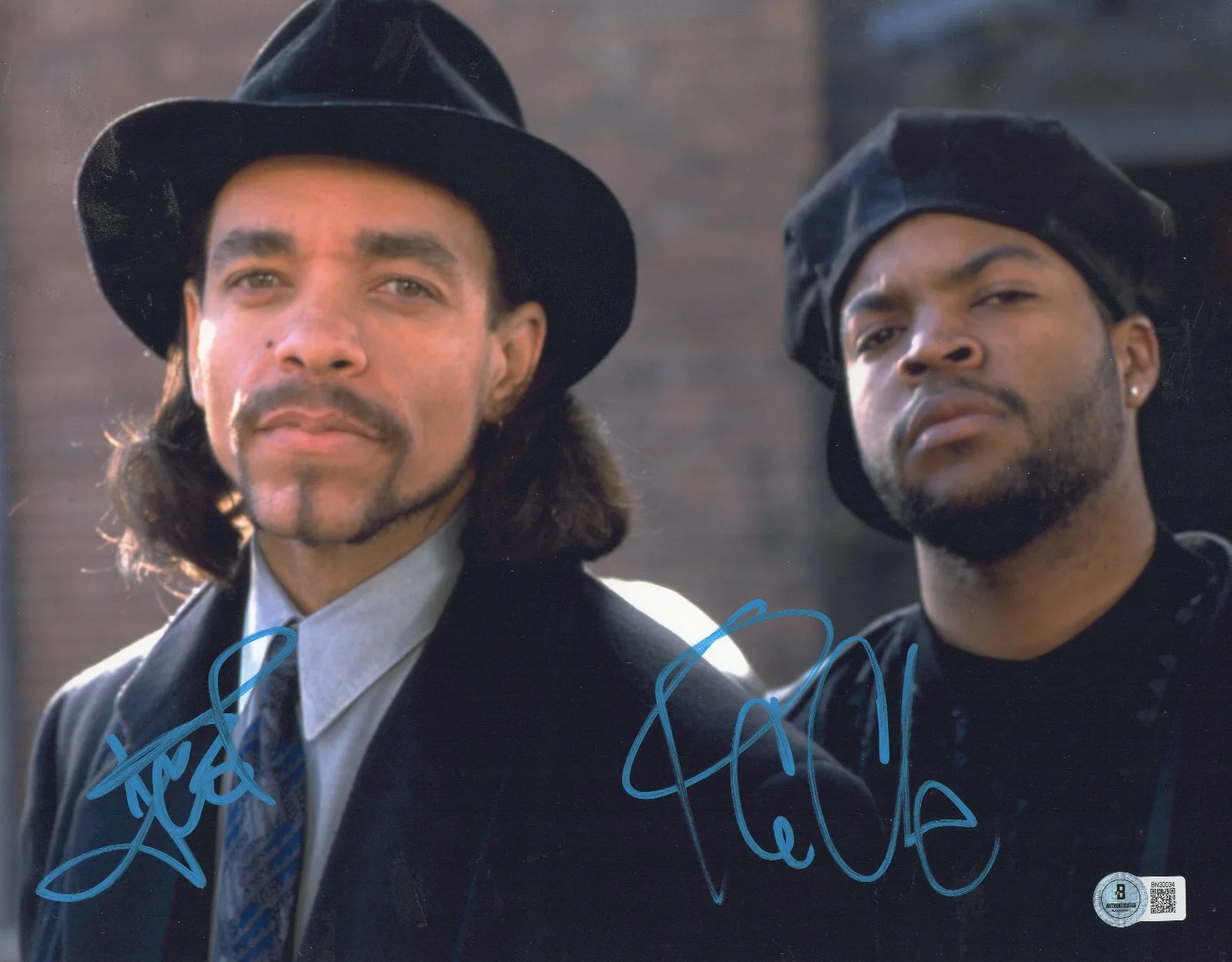 ICE-T & ICE CUBE — ICE-T & ICE CUBE SIGNED AUTOGRAPHED TRESPASS 11X14 PHOTO BAS BECKETT COA