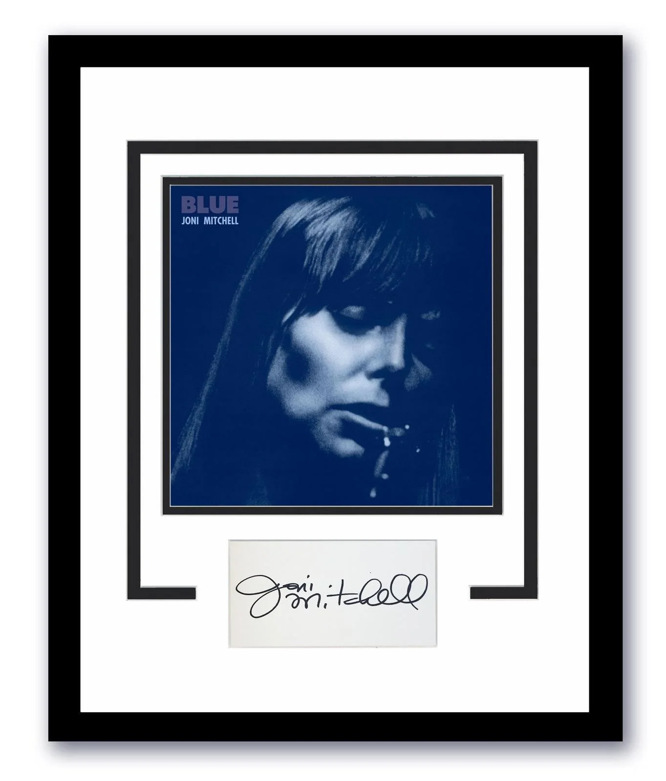 Joni Mitchell — Blue Joni Mitchell Autographed Signed 11x14 Framed Photo ACOA