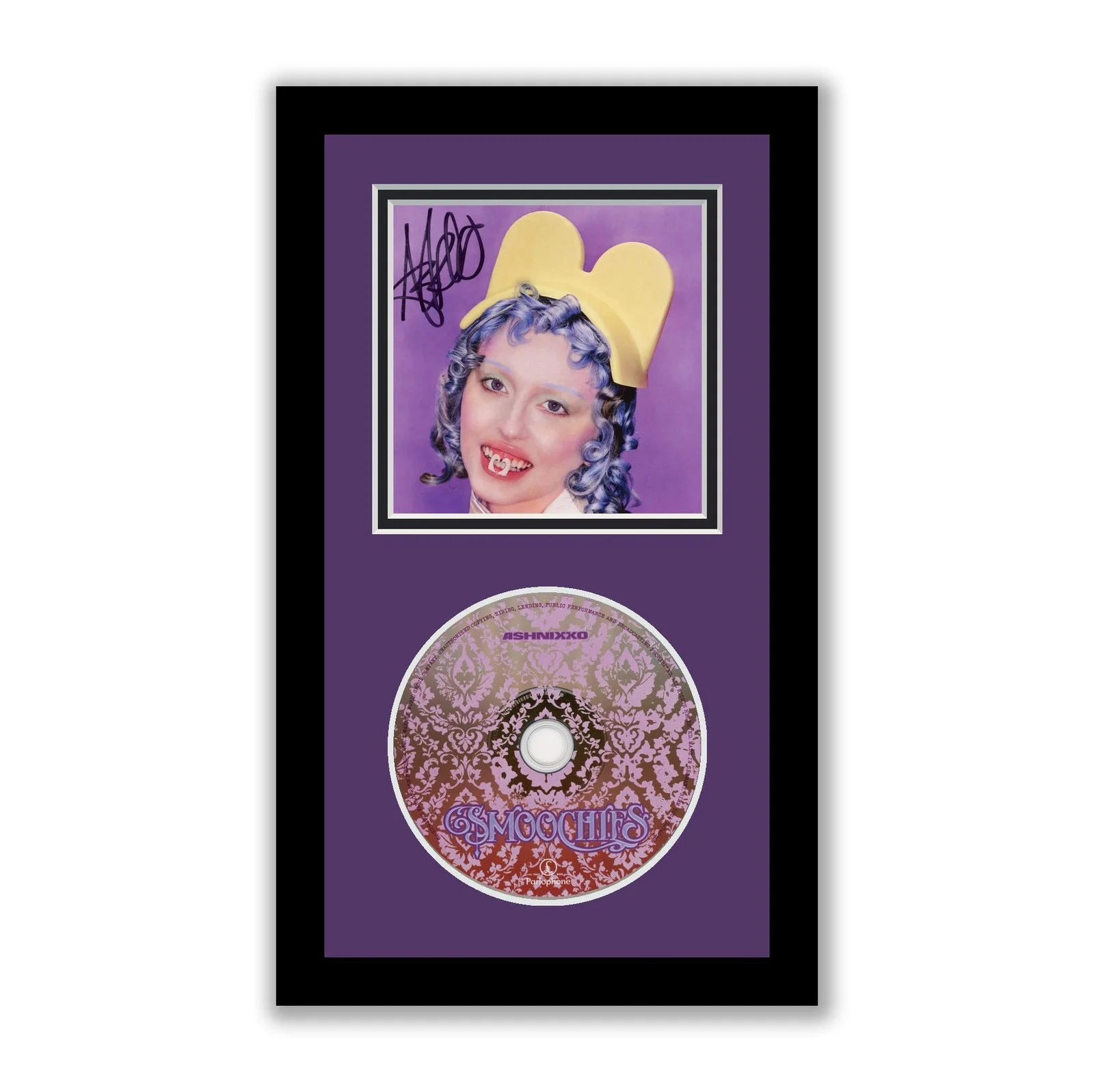 Ashnikko — Ashnikko Autographed Signed Framed CD Smoochies ACOA