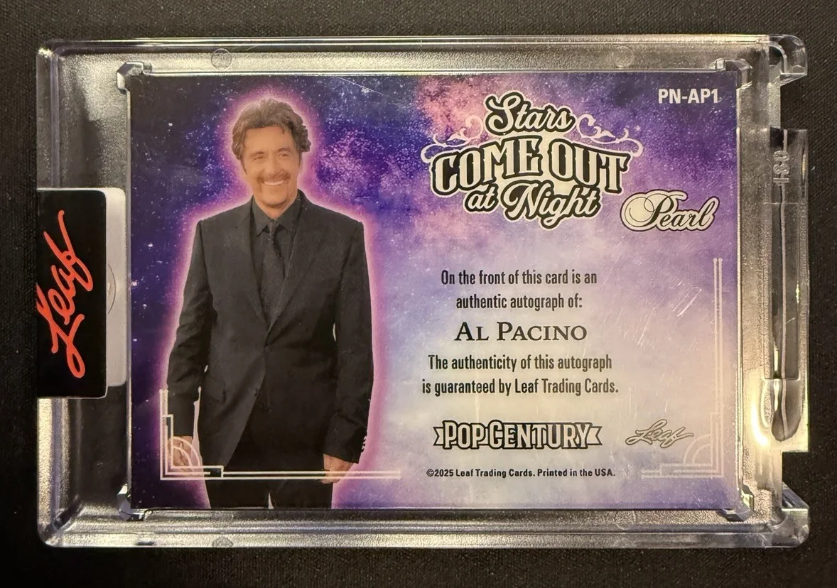 Al Pacino — 2025 Leaf Pearl Al Pacino 1/1 Auto Stars Come Out At Night, изображение 3