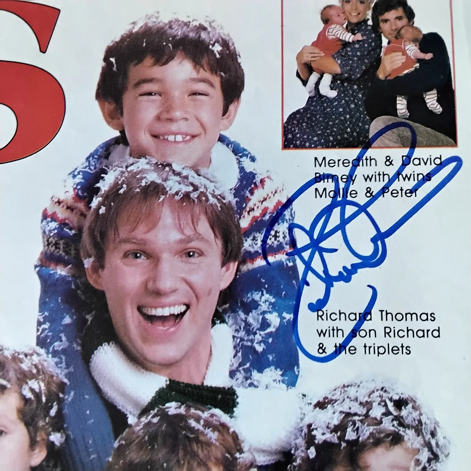 Richard Thomas SIGNED 1984 Mag Cover TV Movie Actor The Waltons John Boy IT, изображение 4