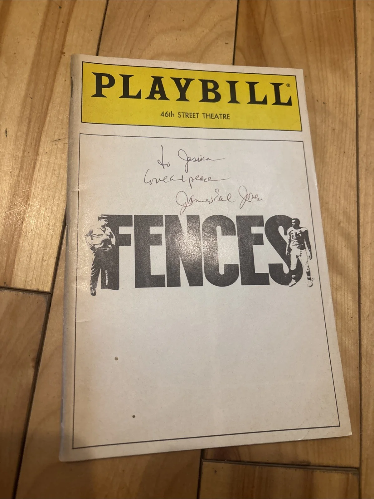 James Earl Jones Signed Fences Vintage Playbill Broadway Legend Star Wars Darth, image 3
