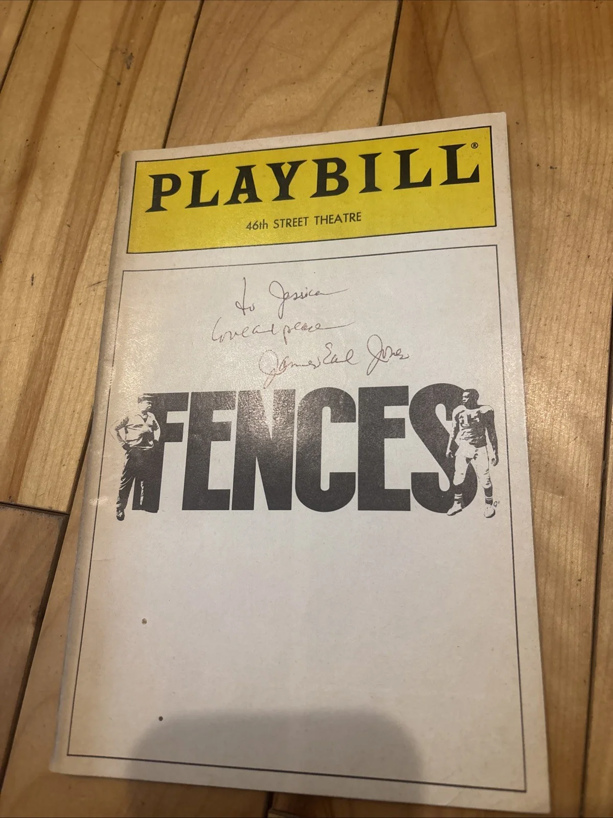 James Earl Jones Signed Fences Vintage Playbill Broadway Legend Star Wars Darth, image 4