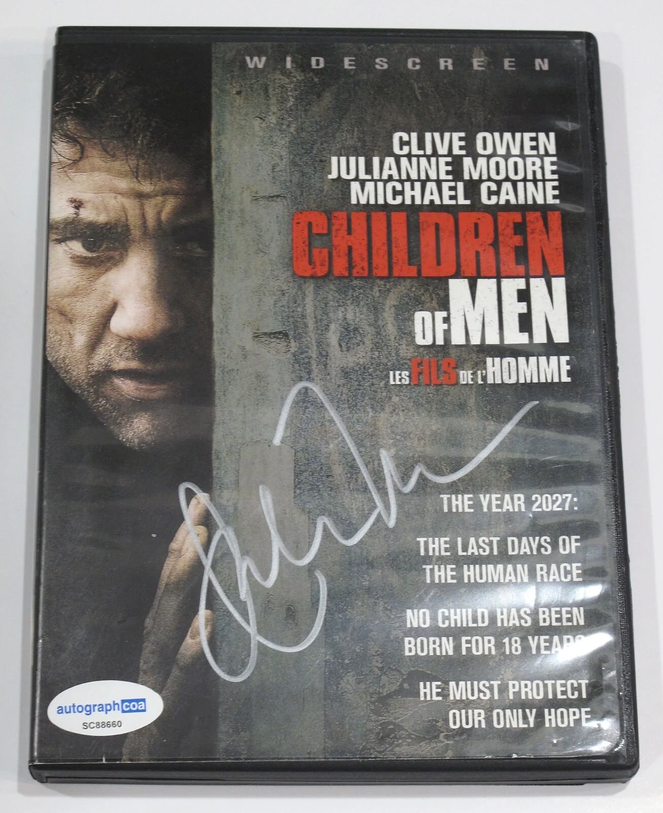 Julianne Moore — Julianne Moore signed "CHILDREN OF MEN" DVD Autographed Proof ACOA COA Rare, image 4