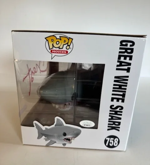 Richard Dreyfuss — Richard Dreyfuss Signed JAWS Great White Shark #758 Funko Pop JSA witnessed COA, изображение 2