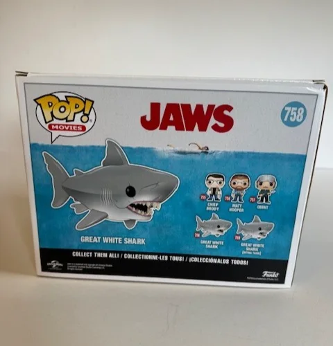Richard Dreyfuss — Richard Dreyfuss Signed JAWS Great White Shark #758 Funko Pop JSA witnessed COA, изображение 3