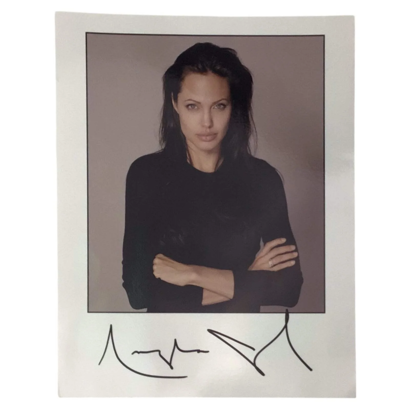 Angelina Jolie — Angelina Jolie Photograph with Signature - Movie Star Memorabilia