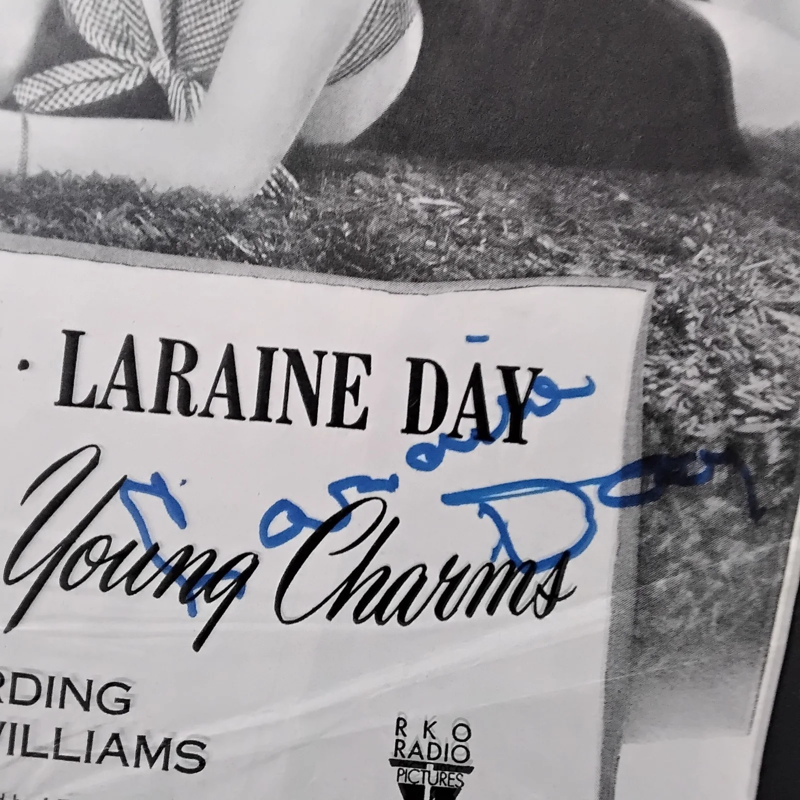 Laraine Day SIGNED 1945 Movie Ad Those Endearing Young Charms Robert Young RKO, image 5