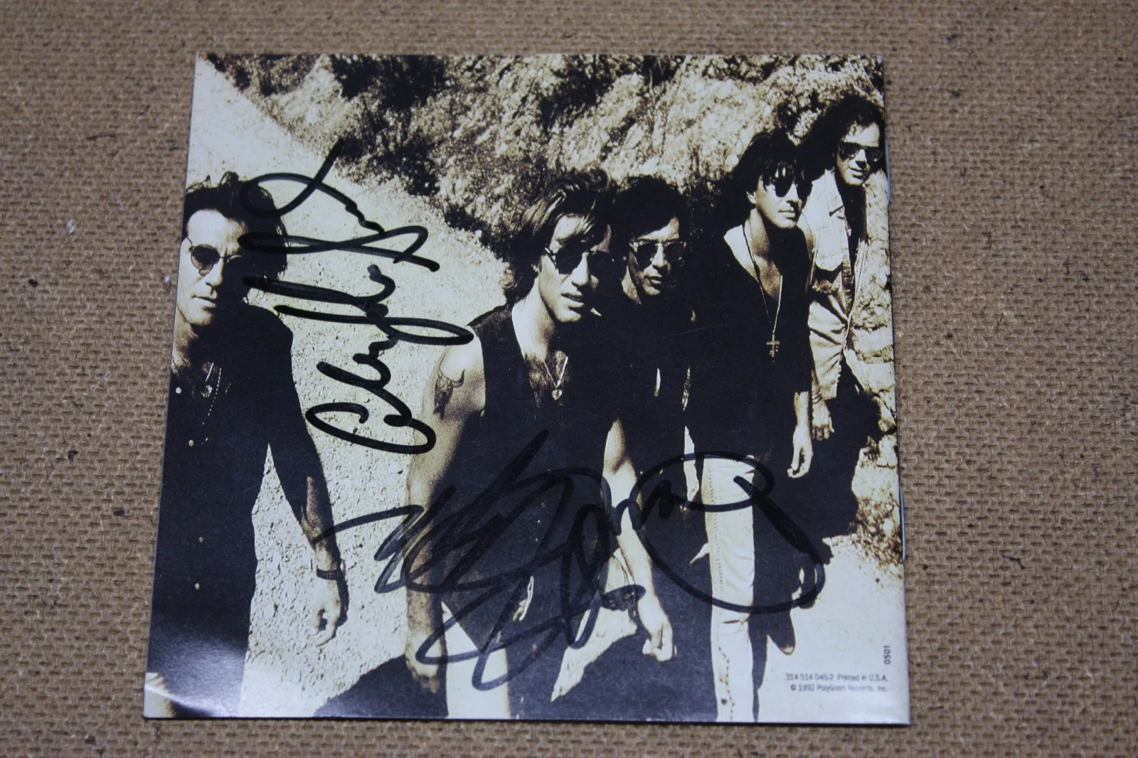 Bon Jovi Signed by 4 CD Booklet Keep the Faith CD Included VG, изображение 2