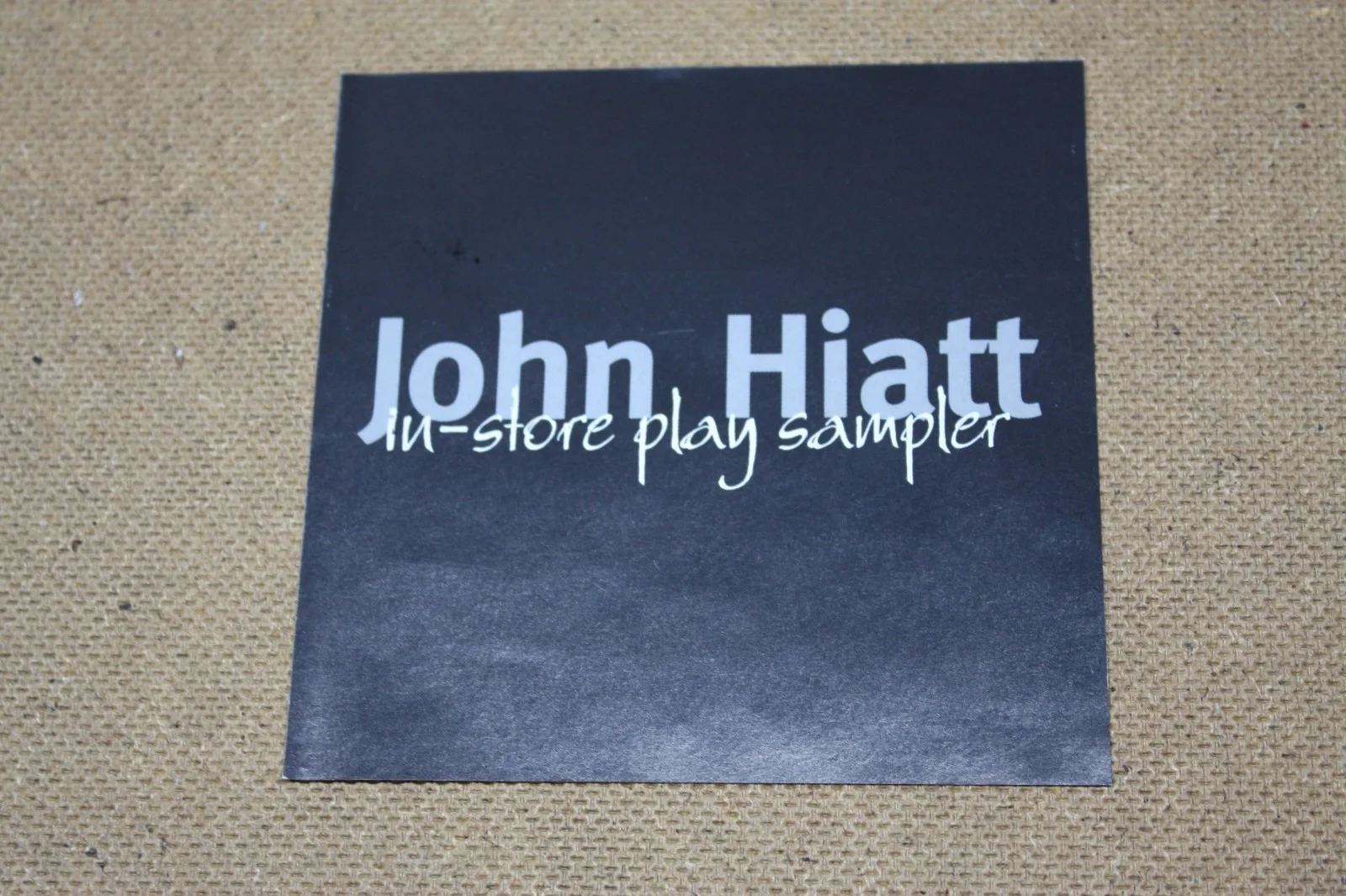 John Hiatt Signed CD Booklet In-Store Play Sampler CD Included VG, image 2