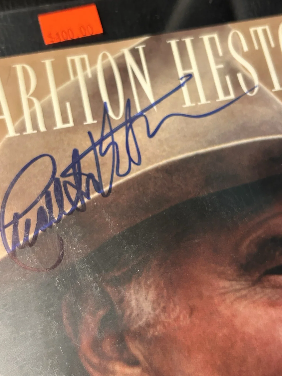 Charlton Heston — Signed Cover Art Of Charlton Heston Autobiography No Coa, image 3