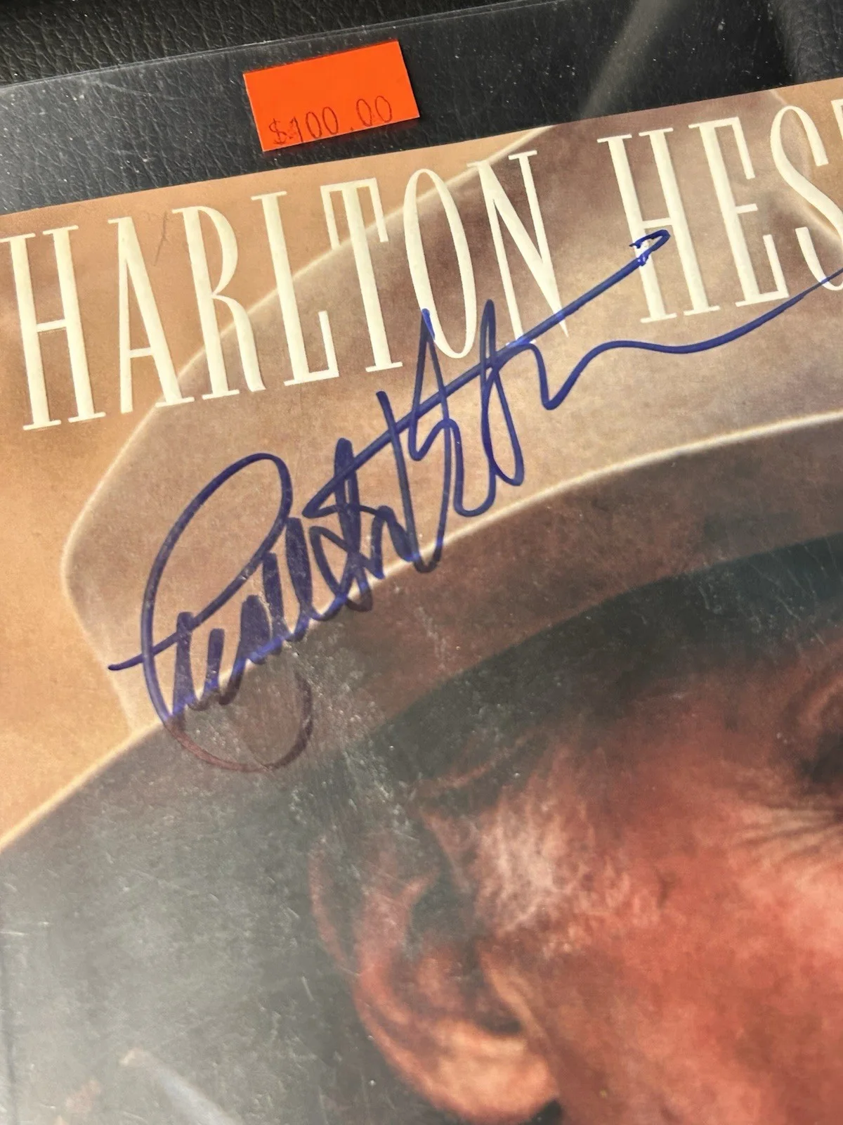 Charlton Heston — Signed Cover Art Of Charlton Heston Autobiography No Coa, image 4