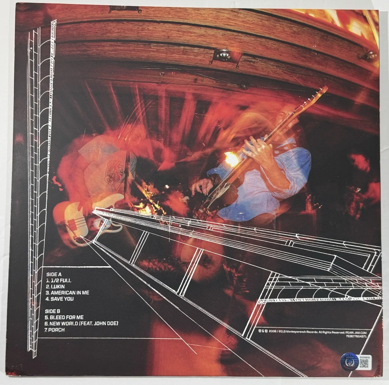 Pearl Jam signed Album live at easy street vinyl Matt Cameron Mike Mccready, изображение 5