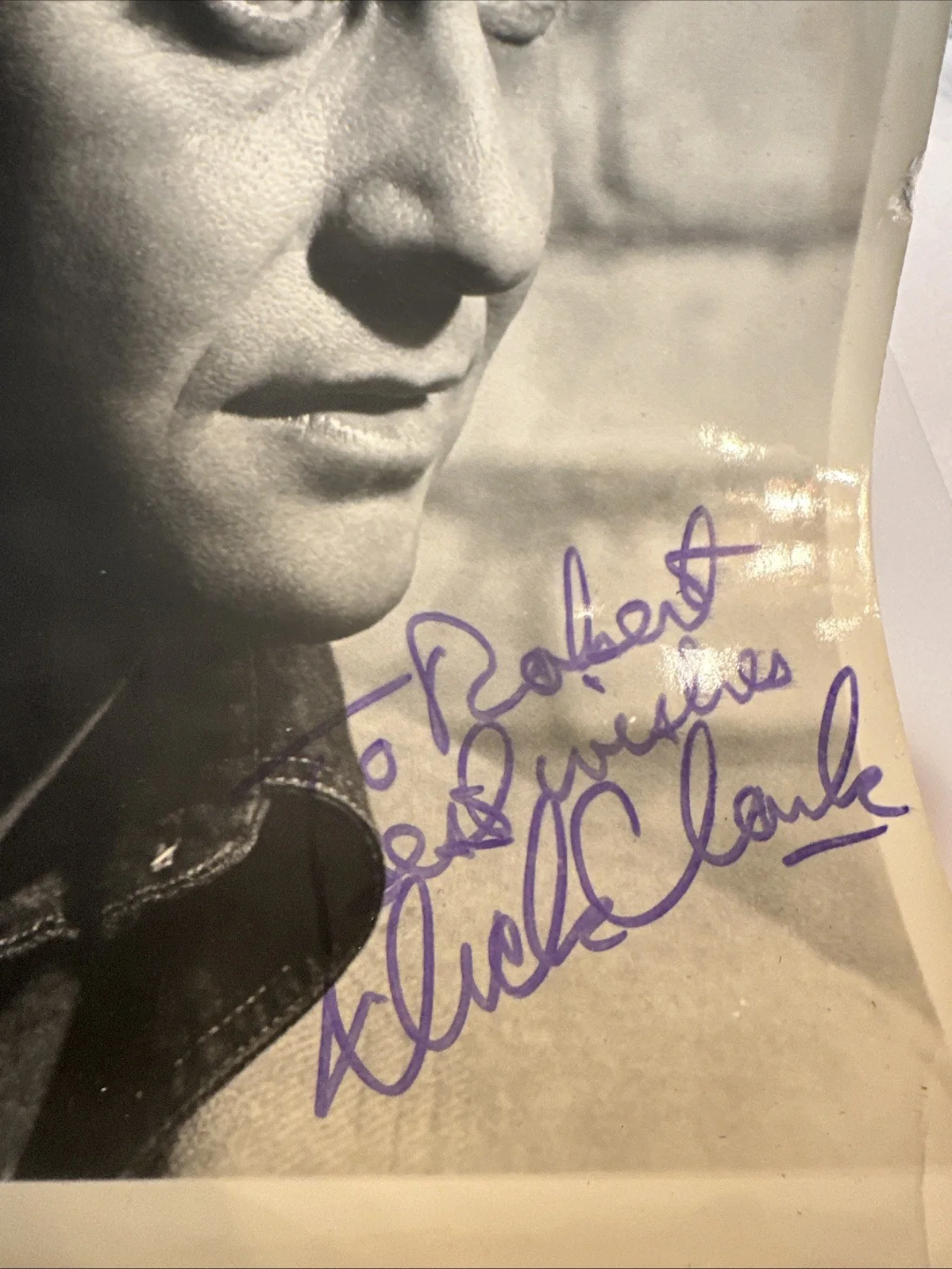 Dick Clark — Dick Clark personalized autographed picture 8x10 B&W picture very nice VINTAGE, изображение 3