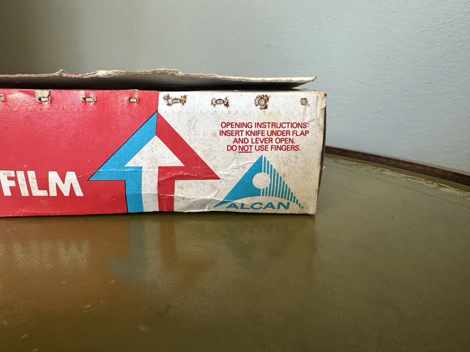 ALCAN WRAP CLING CLEAN FILM Vintage Prop Retro Empty Packaging Collectors Film, изображение 3