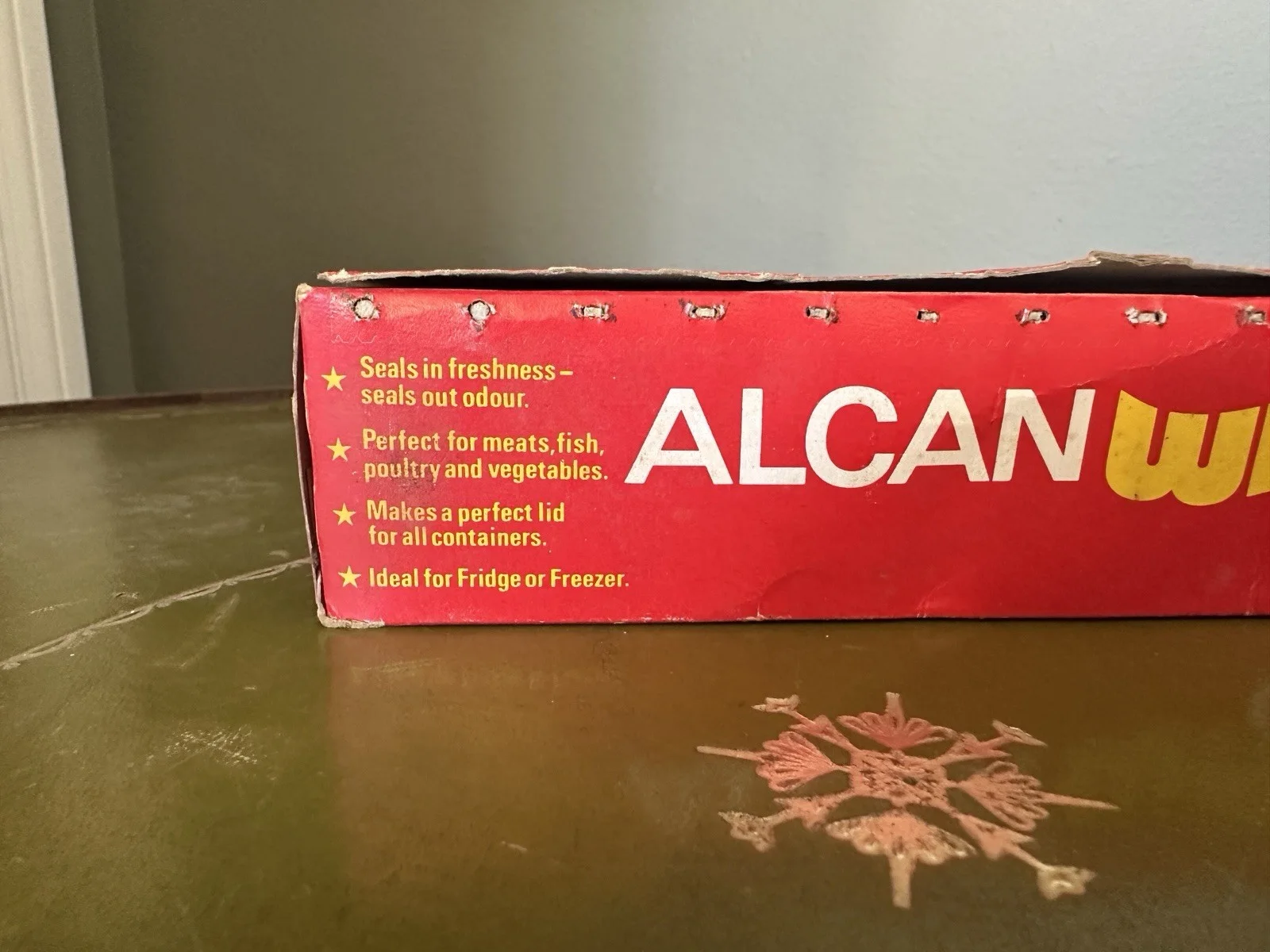 ALCAN WRAP CLING CLEAN FILM Vintage Prop Retro Empty Packaging Collectors Film, изображение 4