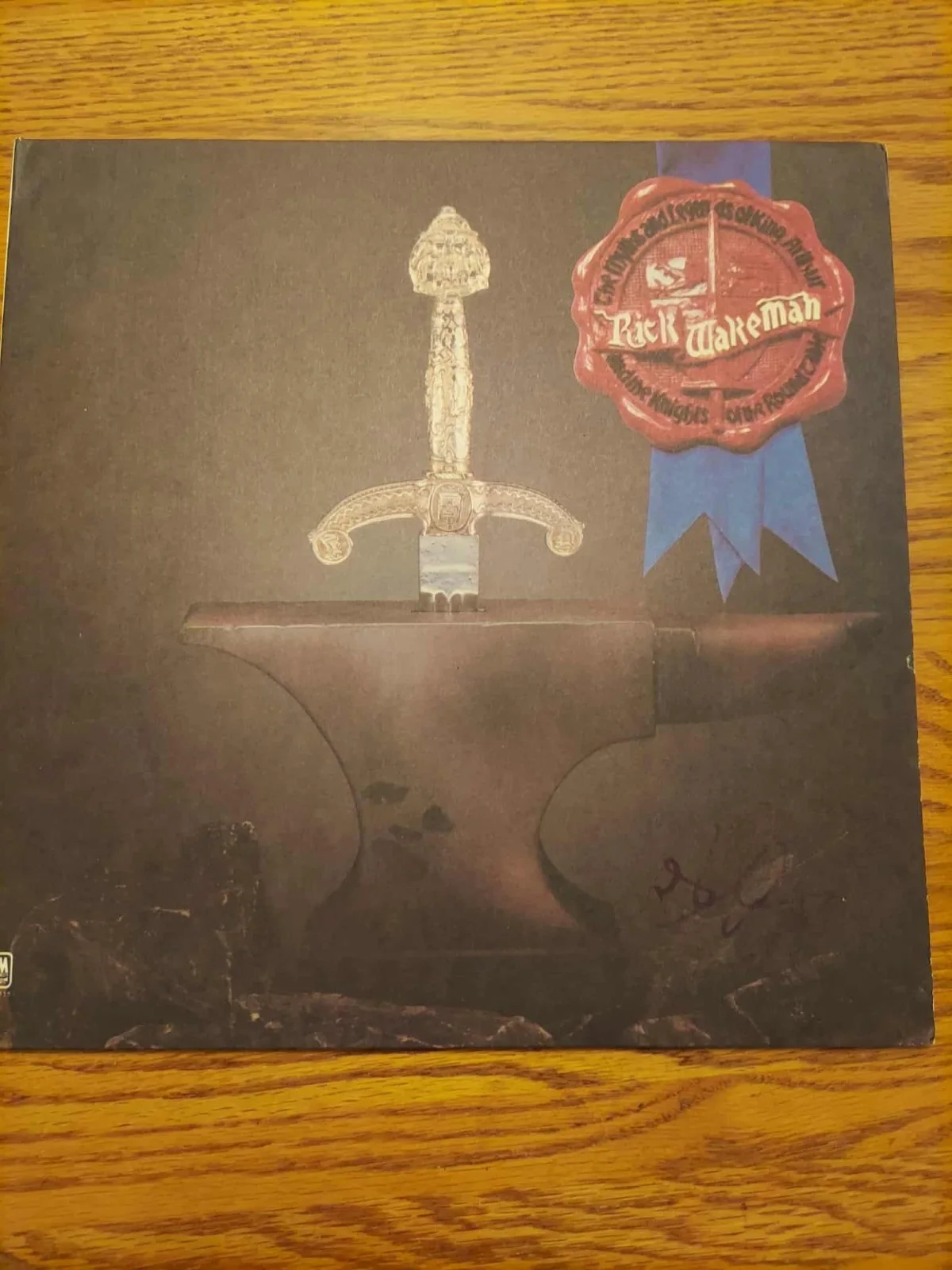 Autographed Rick Wakeman "King Arthur" album JSA cert, image 2
