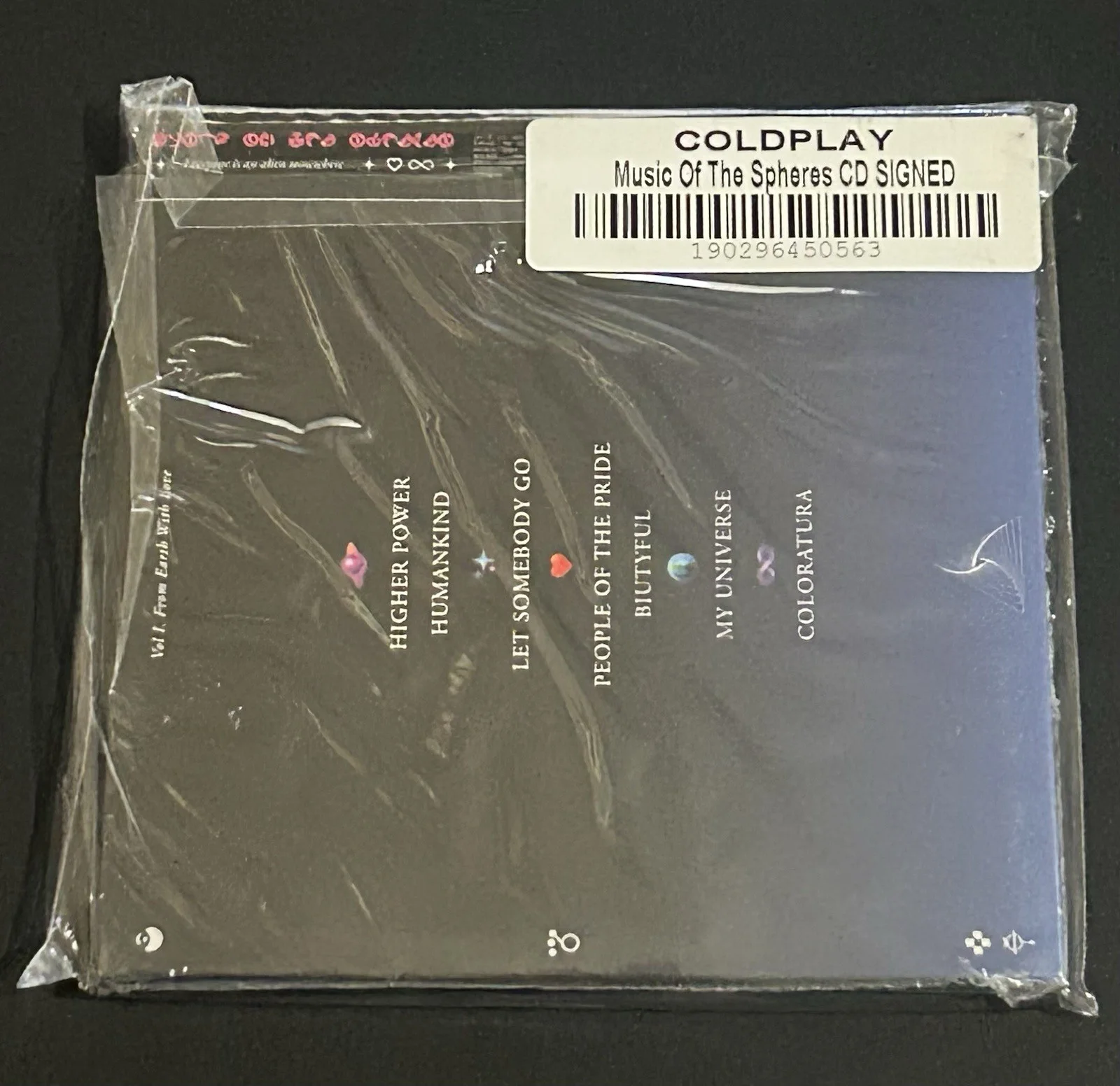 COLDPLAY Music of The Spheres AUTOGRAPHED SIGNED CD+Cover Photo Art Card SEALED, изображение 2
