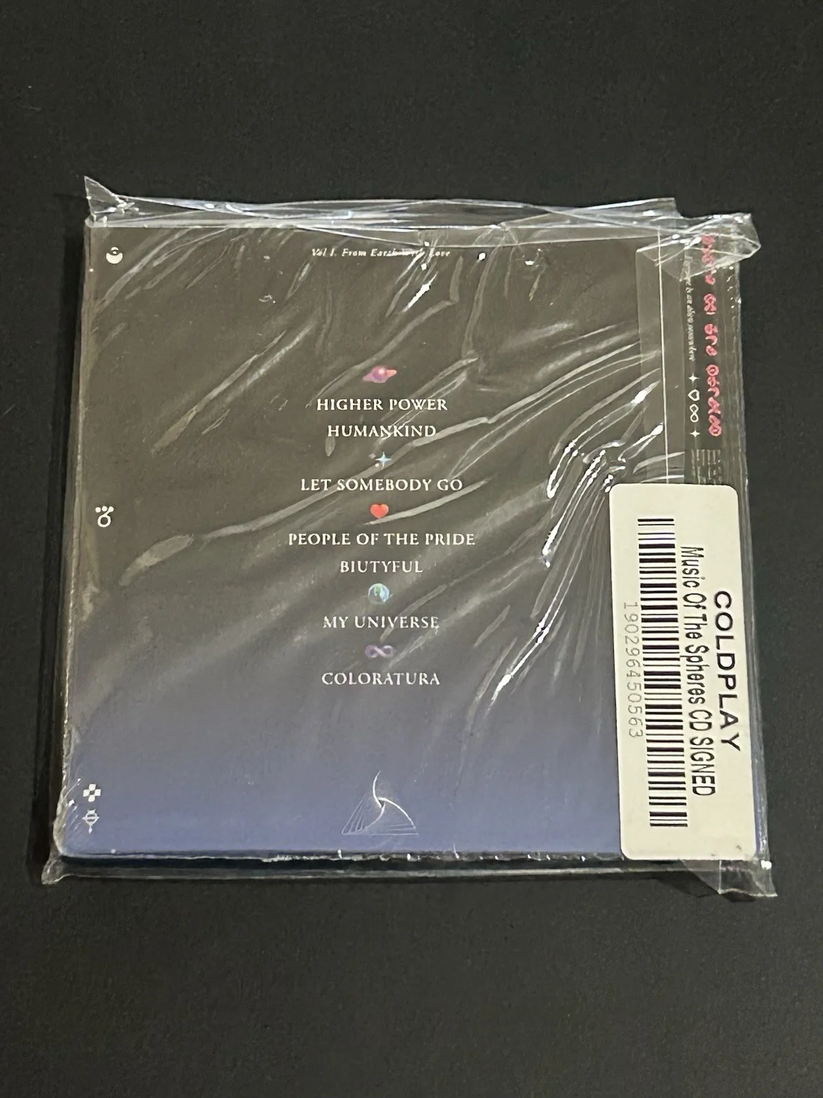 COLDPLAY Music of The Spheres AUTOGRAPHED SIGNED CD+Cover Photo Art Card SEALED, изображение 3