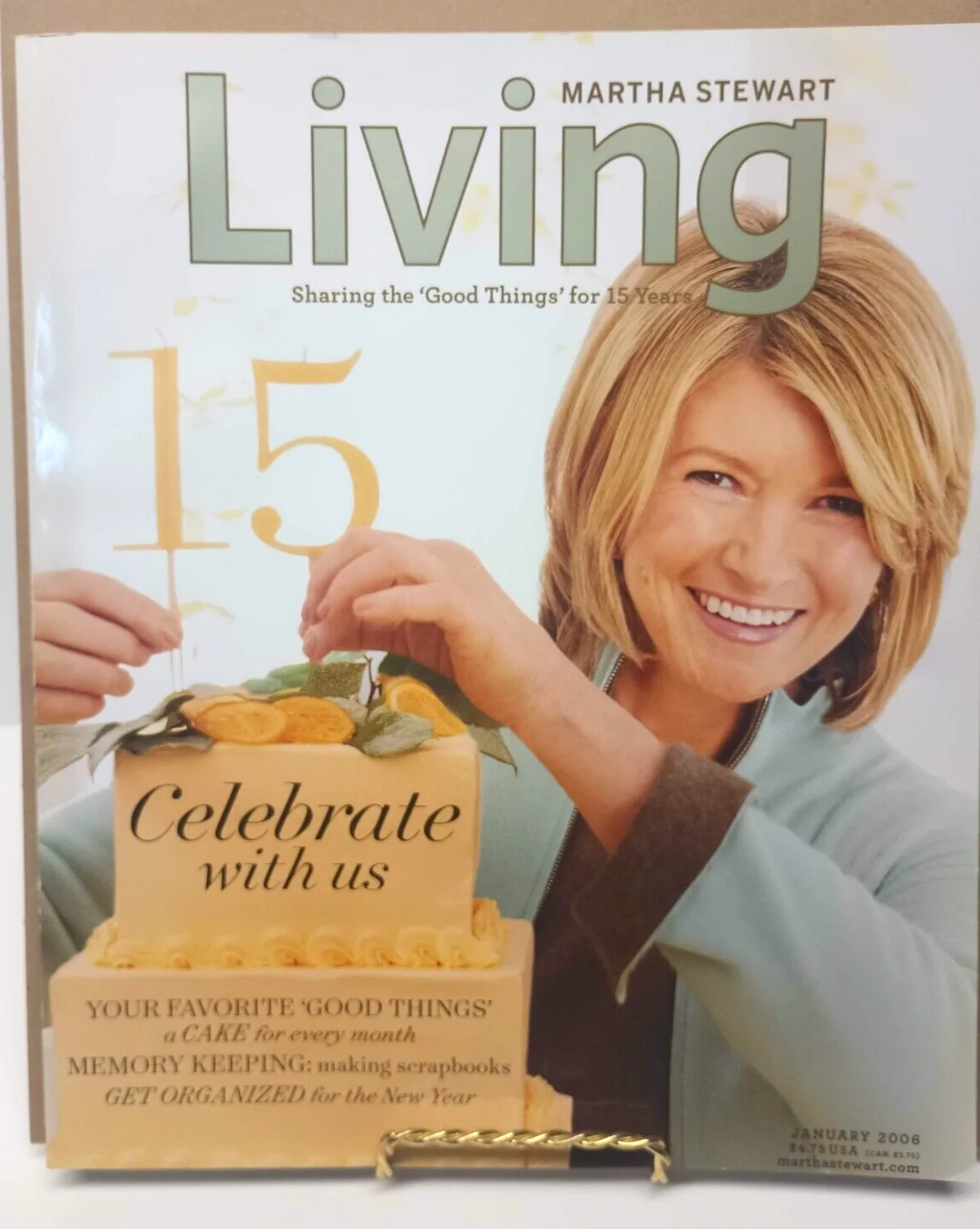 Martha Stewart — Vtg Martha Stewart Living Magazine January 2006 - 15th Anniversary Celebration