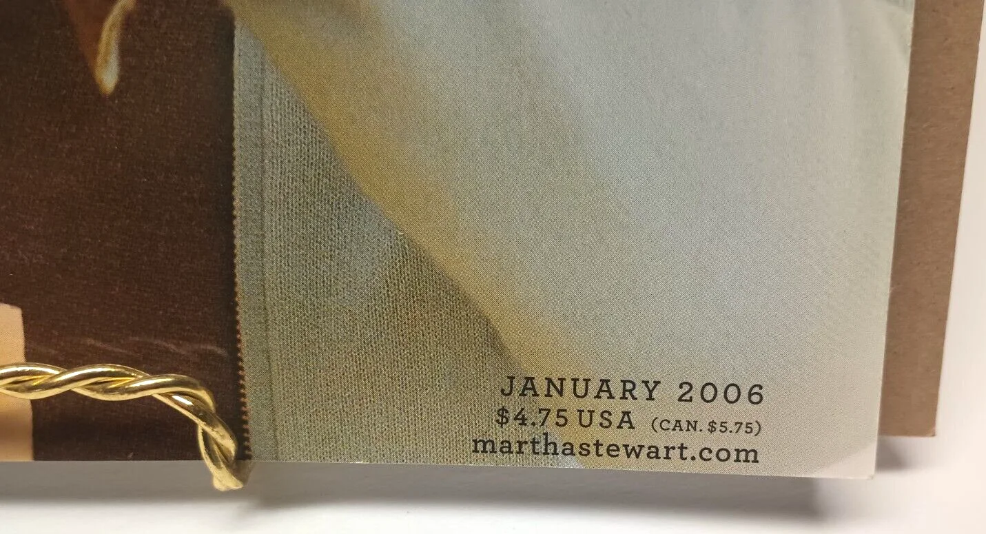Martha Stewart — Vtg Martha Stewart Living Magazine January 2006 - 15th Anniversary Celebration, image 3