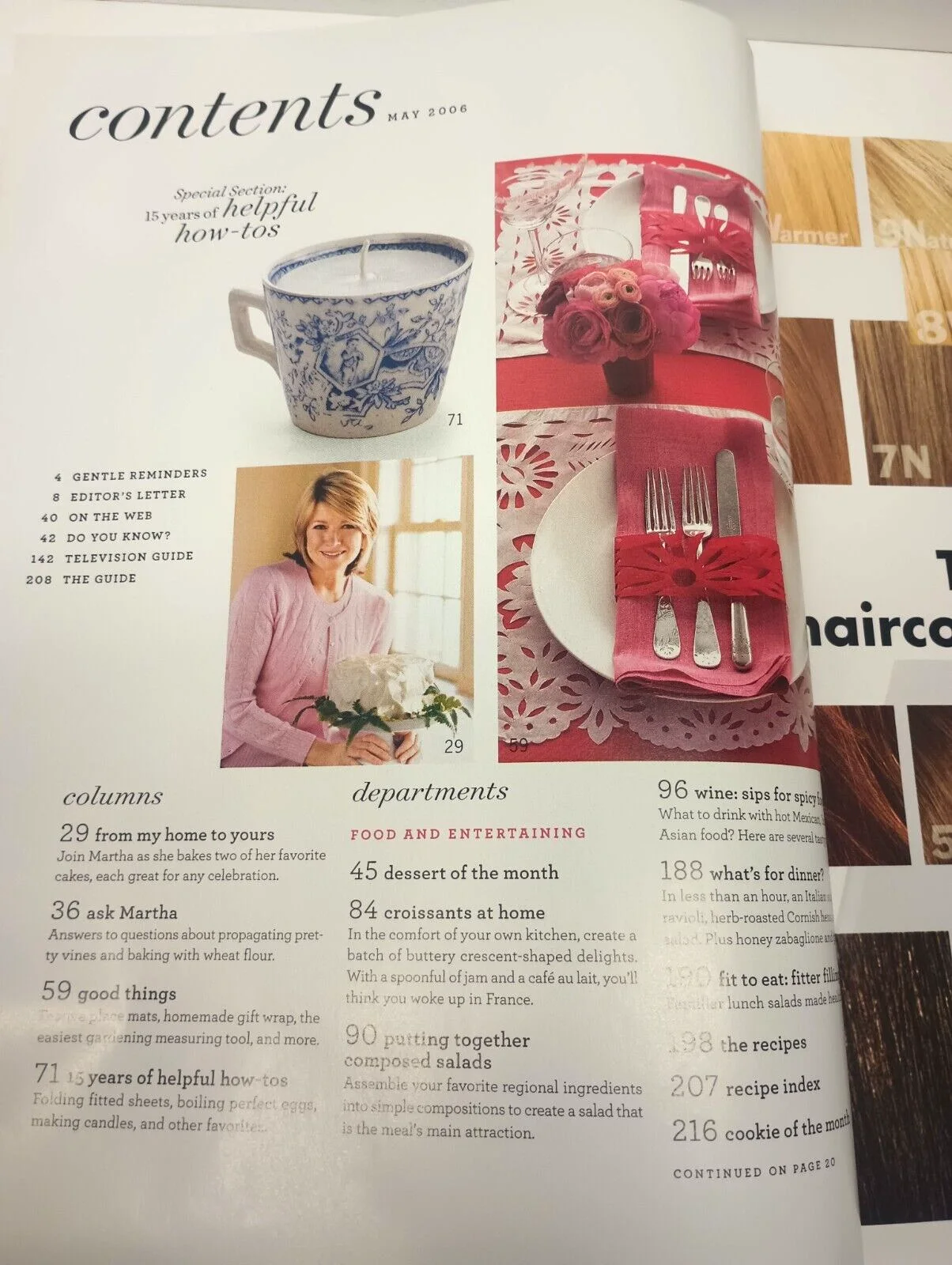 Martha Stewart — Vtg Martha Stewart Living Magazine May 2006 - Martha's Favorite Dreamy Cakes, изображение 5