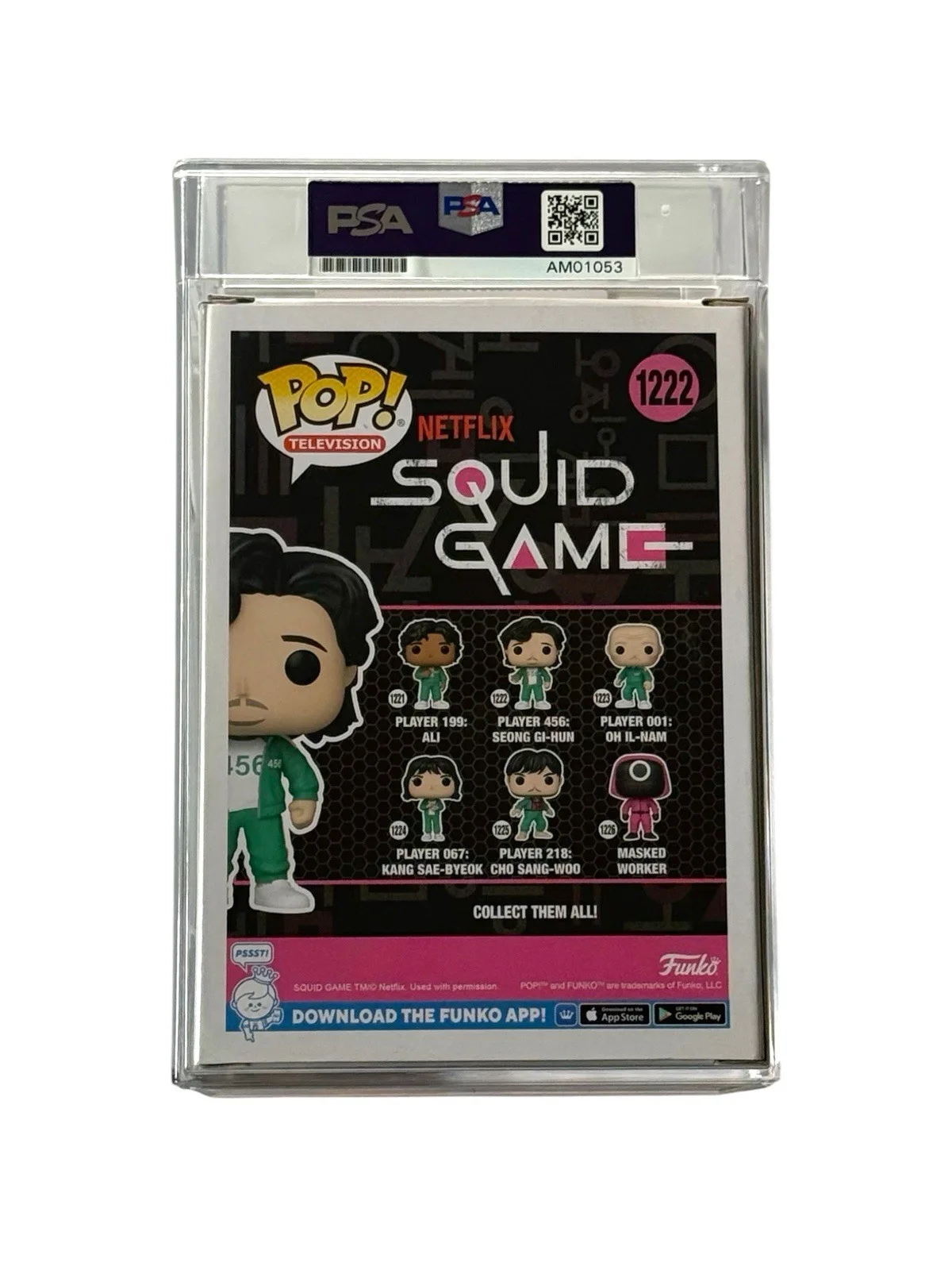 Lee Jung-Jae — LEE JUNG-JAE SIGNED AUTOGRAPH SQUID GAMES FUNKO POP ENCAPSULATED BECKETT + PSA, изображение 4