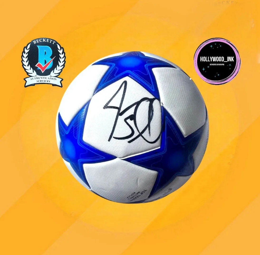 Jason Sudeikis — JASON SUDEIKIS SIGNED TED LASSO UEFA SOCCER BALL AUTOGRAPHED BECKETT BAS