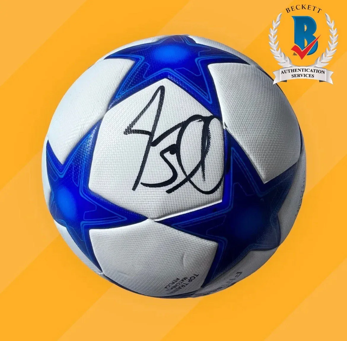 Jason Sudeikis — JASON SUDEIKIS SIGNED TED LASSO UEFA SOCCER BALL AUTOGRAPHED BECKETT BAS, изображение 2