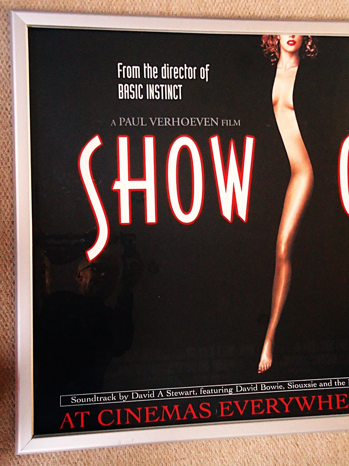 SHOWGIRLS UK QUAD MOVIE FILM POSTER 95 PAUL VERHOEVEN ORIGINAL RARE CULT POSTER, изображение 2