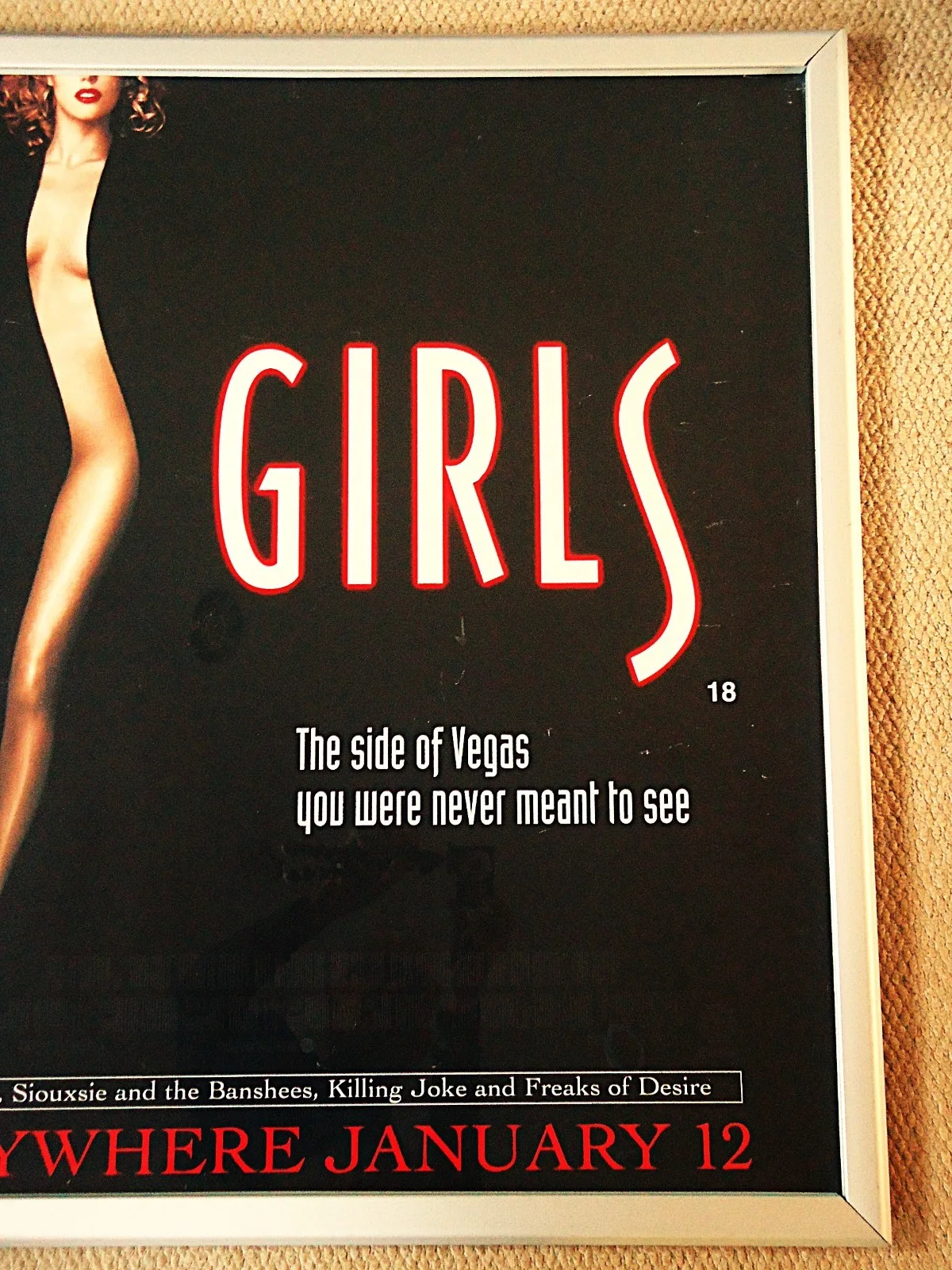 SHOWGIRLS UK QUAD MOVIE FILM POSTER 95 PAUL VERHOEVEN ORIGINAL RARE CULT POSTER, изображение 4